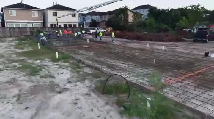 Triple I crew working a foundation site in Houston